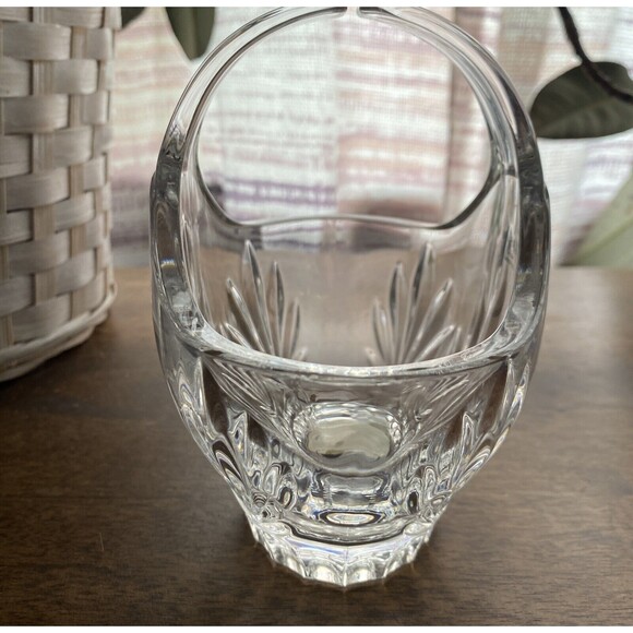 Gorham Lady Anne Basket Full Lead Crystal Crystal 5.25" Tall With Box 835507 - Picture 3 of 11